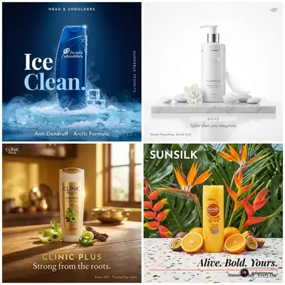 Luxury Shampoo Campaign Poster Template