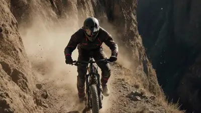 Cliff Edge Biker Chase Cam