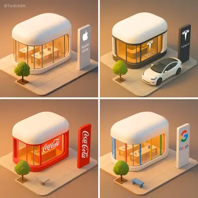 3D Isometric Capsule Store Illustration