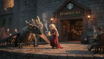 Game of Thrones Characters at Subtle Starbucks