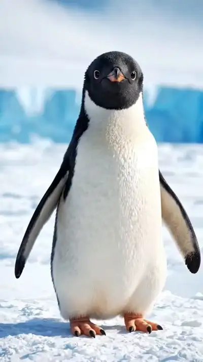 Majestic Penguin in Antarctic Wilderness