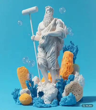 Vibrant Surrealism 3D Print Art Prompt
