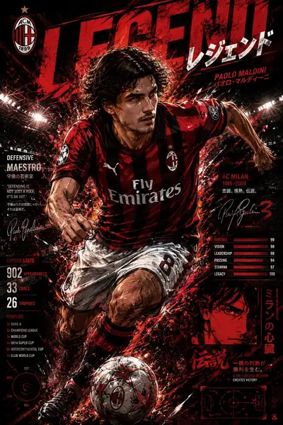Anime Football Legend Poster