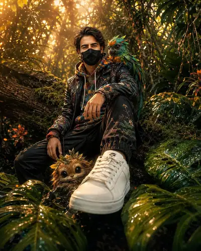 Hyper‑Realistic Fantasy Jungle Portrait