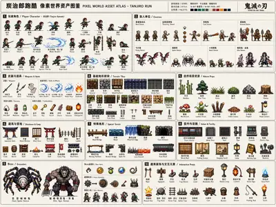 Pixel World Asset Atlas Generator