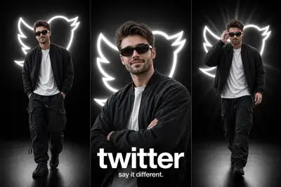 Cinematic Twitter Fashion Poster