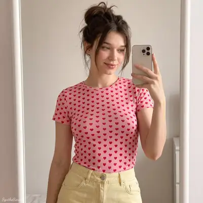 Cinematic Mirror Selfie Portrait with Locked Face Identity