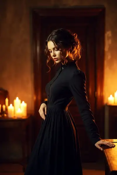 Candlelit Elegance Portrait Prompt