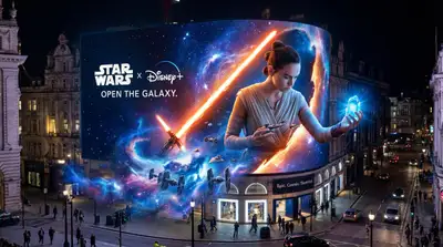 Star Wars 3D Billboard: Galaxy Tearing Open
