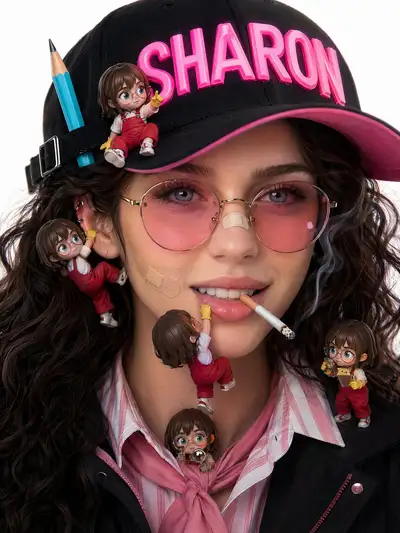 Gen-Z Luxury Streetwear Beauty Campaign Portrait