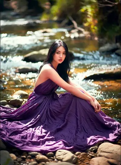 Enchanted Purple Elegance by River