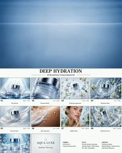 Ultra-Luxury Skincare Commercial Video Prompt