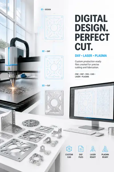 Precision Engineering Laser Cutting Ad Banner