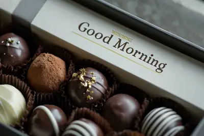 Gourmet Chocolate Truffles Product Photography