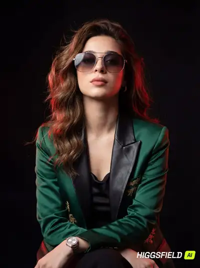 Hyperrealistic Cinematic Fashion Portrait