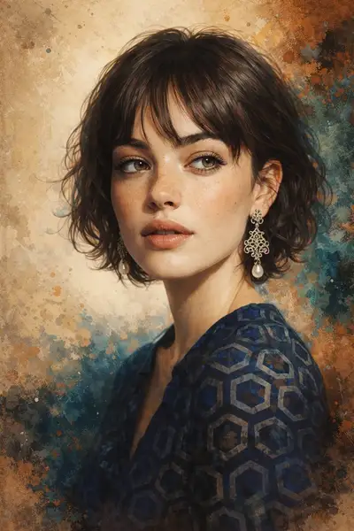 Painterly Fine-Art Portrait of a Young Woman