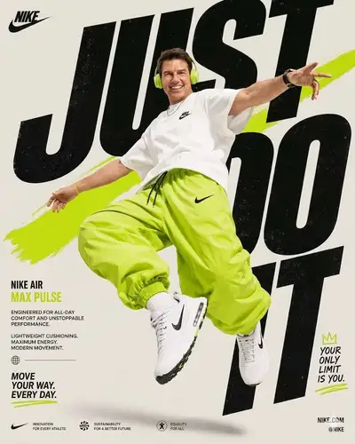 Tom Cruise Nike Promotional Poster