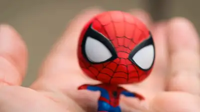 Chibi Spider-Man Dancing on Palm