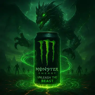 Monster Energy Drink Dark Fantasy Product Photo