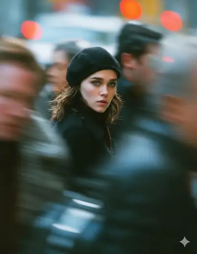 Cinematic Street Portrait with Motion Blur