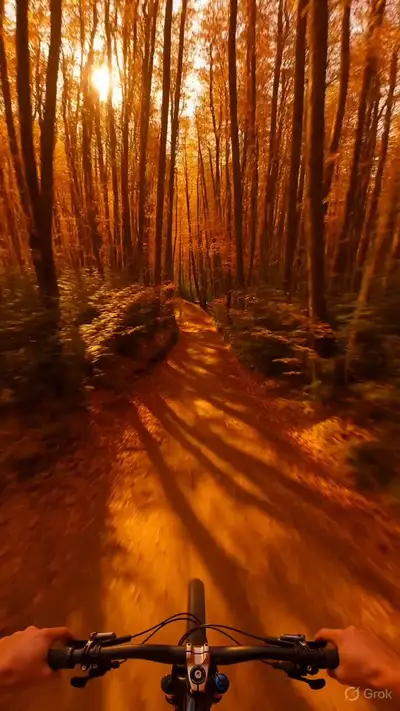 Psychedelic Mountain Bike POV Ride