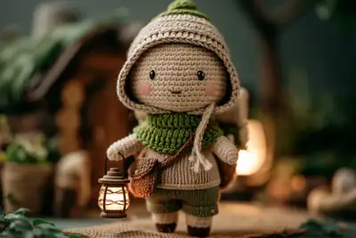 Poupée de personnage au crochet fait main (modèle)