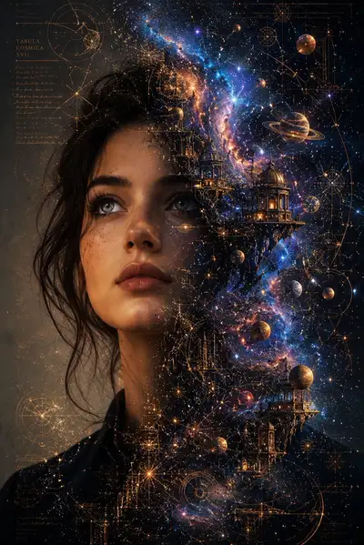 Cosmic Cartographer Portrait