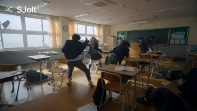 School uniform action heroine martial arts fight prompt