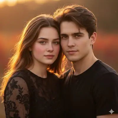 Retrato Cinemático de Pareja Romántica