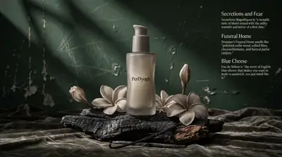 Cinematic Luxury Skincare Product Photography with Text Panel
