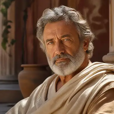 Ultra Realistic Greek Philosopher Portrait