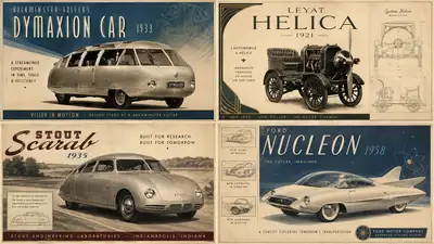 Heritage Car Ad Grid Poster Generator
