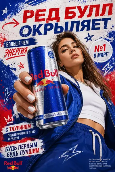 Russian-language product advertising poster prompt