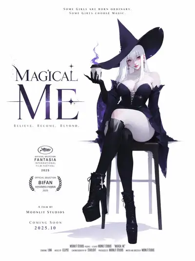 Filmplakat-Layout mit weißem negativem Raum