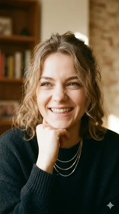 Split-Panel Portrait of a Woman with Two Expressions