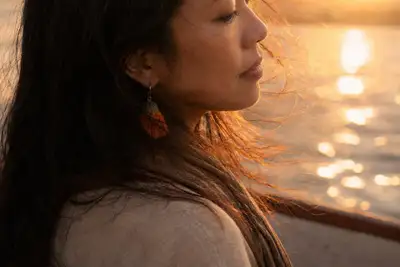 Nile River Sunset Hair Close-Up
