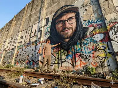Photorealistic 2D-to-3D Street Art Mural