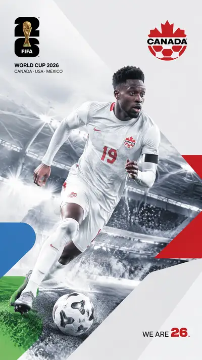 Canada national team World Cup 2026 modern poster