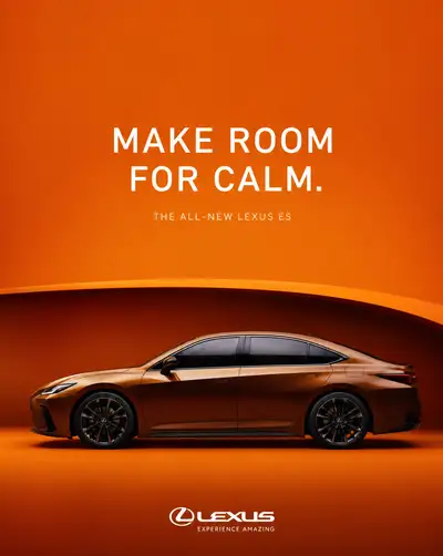 Conceptual minimalist automotive campaign poster template