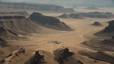 Cinematic Desert Warfare Military Strike Sequence