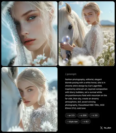 Fashion Photography - Chrysanthemums