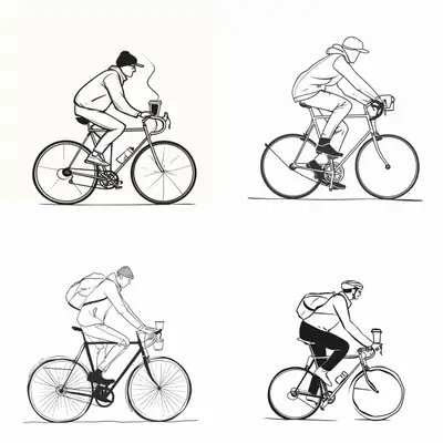 Minimal Hand Drawn Bicycle Illustration