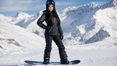 Photorealistic Snowboarder Portrait Prompt