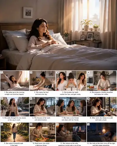 Cinematic Lifestyle Day Montage Prompt