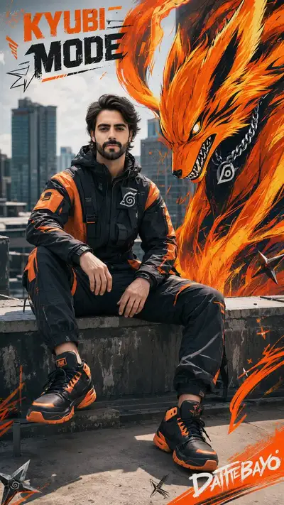 Hyper-Realistic Kyubi Mode Fashion Portrait