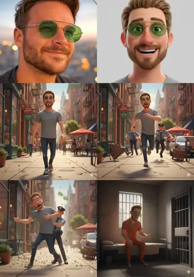 Pixar-Stil 3D-Avatar aus Ihrem Foto