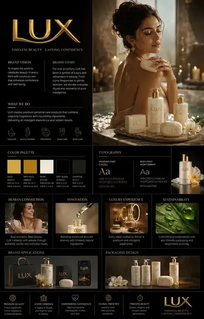 Luxury Brand Guidelines Infographic Poster Prompt