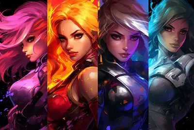 Joe Madureira Style Character Panels