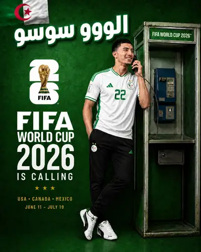 Add Algerian Flag Sticker to Left Corner