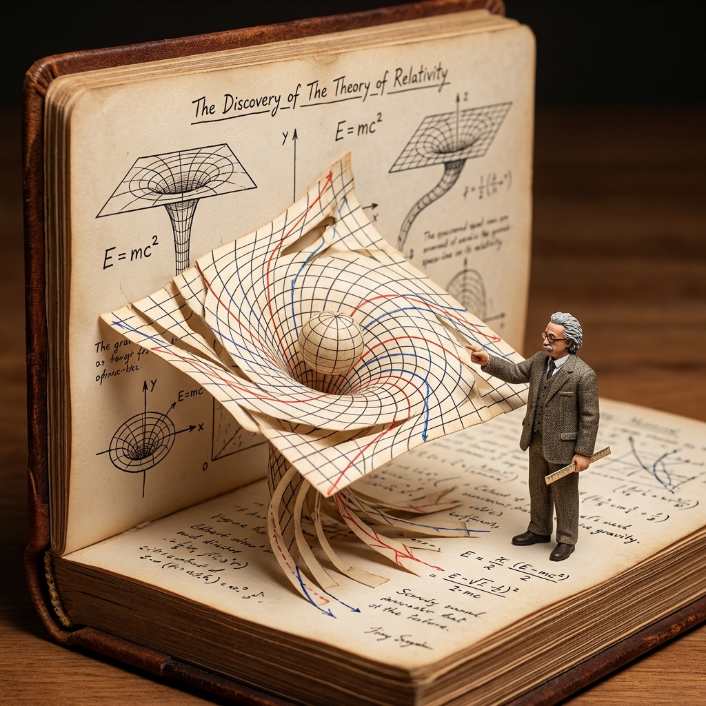 Scientific Discovery Pop-Up Diorama Photography Generator